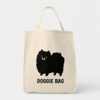 Schwarzer Spitz | Niedlicher Cartoon Dog Custom
