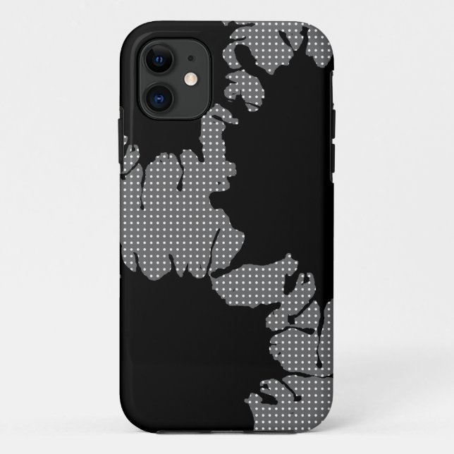 Schwarzer Splash Case-Mate iPhone Hülle (Rückseite)