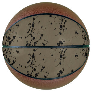 Schwarzer Splash und Tropfen Basketball