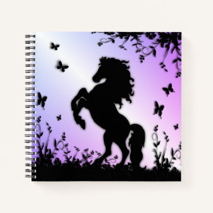 Schwarzer Stallion Notizbuch