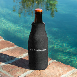 Schwarzer Stein Textur Flasche Cooler Flaschenkühler