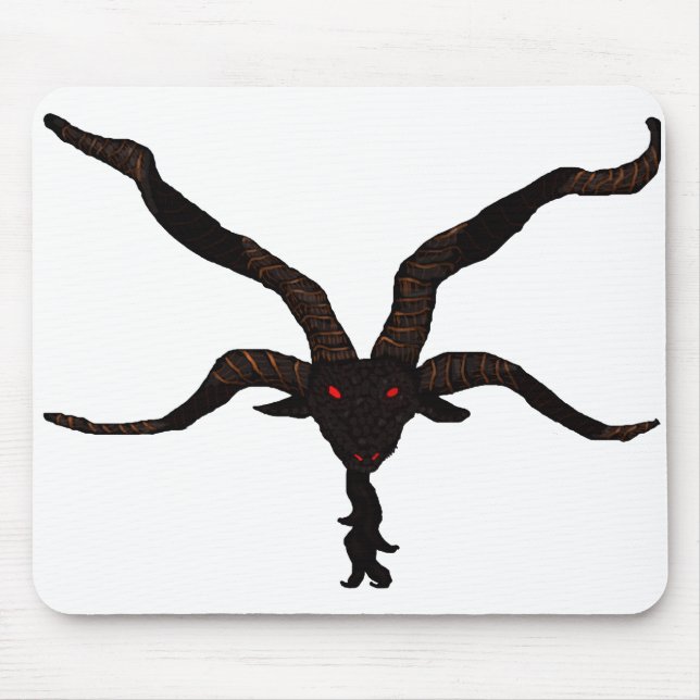 Schwarzer Sternvulkanischer Mousepad (Vorne)