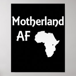 Schwarzer Stolz der afrikanischen Wurzeln der Mutt Poster