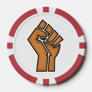 Schwarzer Stolz erste Einheit Geschichte Afrikanis Pokerchips
