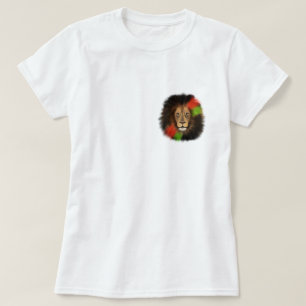 Schwarzer Stolz Löwe Rot Grün Einheit Dschungel Ka T-Shirt