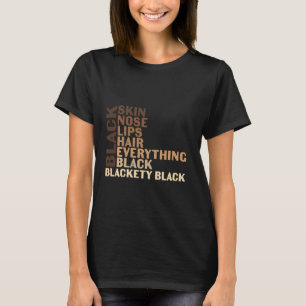 Schwarzer Stolz Melanin für Frauen Afro Queens Kin T-Shirt