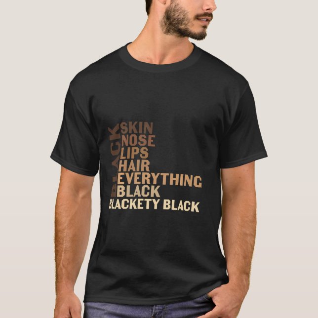 Schwarzer Stolz Melanin für Frauen Afro Queens Kin T-Shirt (Vorderseite)