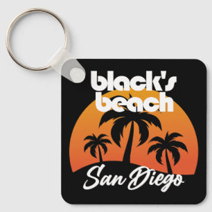 Schwarzer Strand, San Diego Schlüsselanhänger