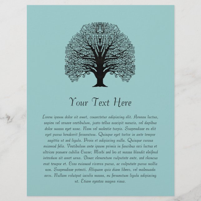 Schwarzer Swirl Flyer (Vorne)