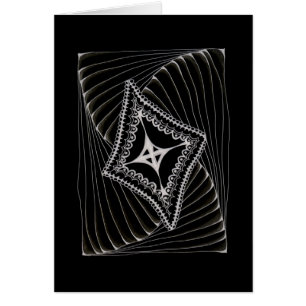 Schwarzer Swirling Kite Doodle