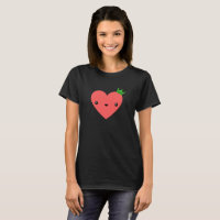 Schwarzer T - Shirt der Herz-Königin-| Kawaii |