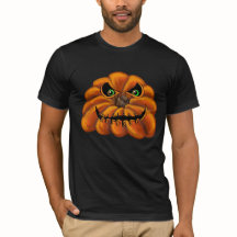 schwarzer T - Shirt, Jack-o-Lantern,
