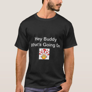 Schwarzer T - Shirt mit Buddy-Zitaten