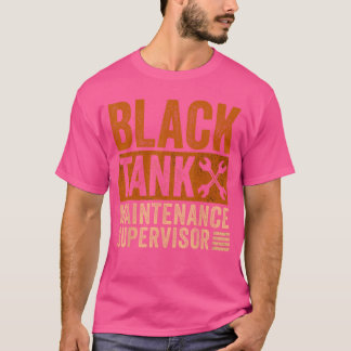 Schwarzer Tankwartungsleiter Lustige Väter Da T-Shirt
