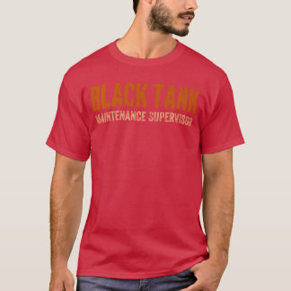 Schwarzer Tankwartungsleiter Lustige Väter Da T-Shirt
