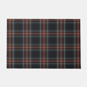 Schwarzer Tartan 24 Zoll x 36 Zoll Fußmatte