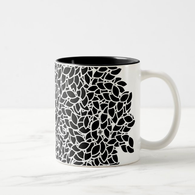 Schwarzer Tee Zweifarbige Tasse (Rechts)