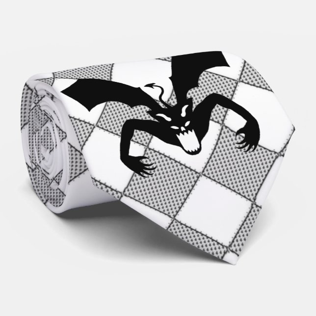 Schwarzer Teufel Krawatte (Gerollt)