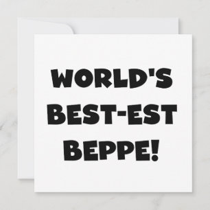 Schwarzer Text Beste Beppe T - Shirt und Geschenke