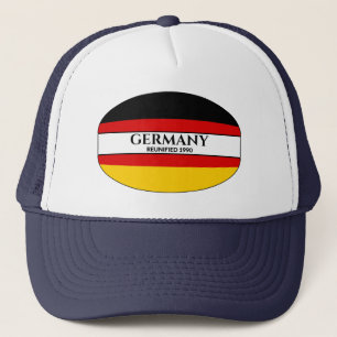 Schwarzer Text Deutschland Wiedervereinigung 1990 Truckerkappe
