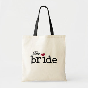 Schwarzer Text die Braut-T-Shirts und die Tragetasche