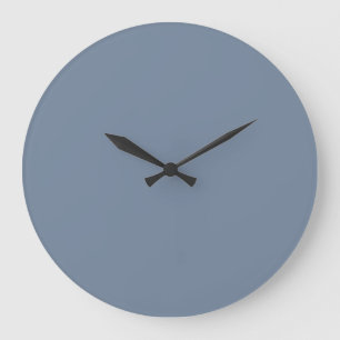Schwarzer Tonschiefer Grauer, grauer Farbton Große Wanduhr
