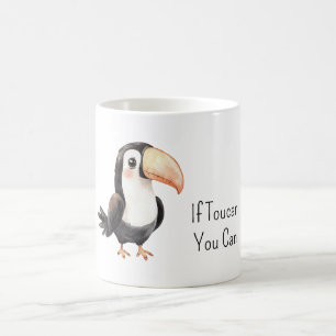 Schwarzer Tukan Vogel Kaffeetasse
