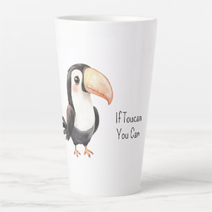 Schwarzer Tukan Vogel Milchtasse