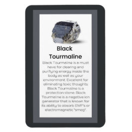 Schwarzer Turmaline Kristall Bedeutung Schmuckstüc Magnet