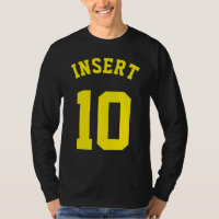 Schwarzer u. gelber Sport-Jersey-Entwurf der
