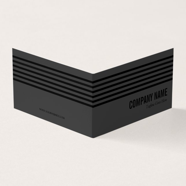 Schwarzer u. grauer Fall-Umbau Visitenkarten (Vorderseite)