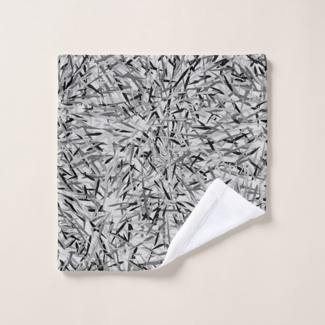 Schwarzer u. grauer moderner waschlappen (Waschlappen)