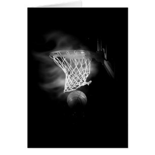 Schwarzer u. weißer Basketball