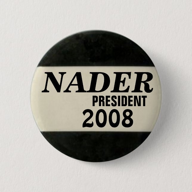 Schwarzer u. weißer Knopf Nader Button (Vorderseite)