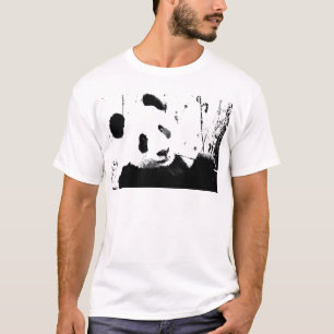 Schwarzer u. weißer Panda T-Shirt