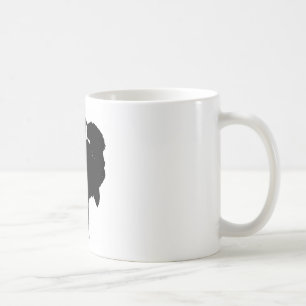 Schwarzer u. weißer Pop-Kunst-Bison-Büffel Kaffeetasse