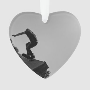 Schwarzer u. weißer Skate-Park Ornament