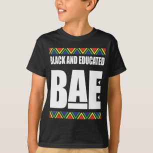 Schwarzer und erziehter Schwarzgeschichte Monat T-Shirt