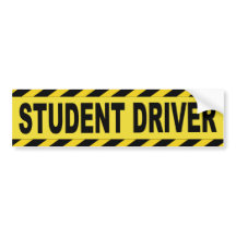 Schwarzer und gelber Studenten-Fahrer