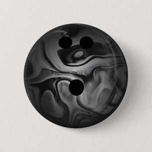 Schwarzer und grauer Strudel-Bowlings-Ball Button