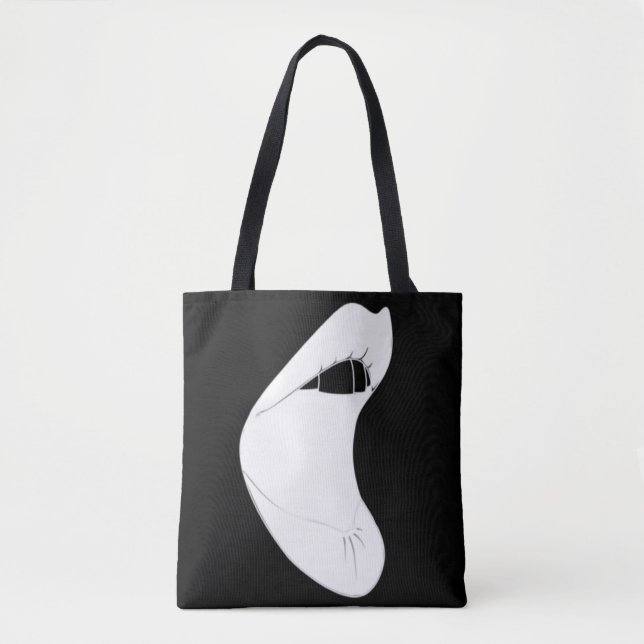 Schwarzer und grauer Totbeutel Tasche (Vorderseite)