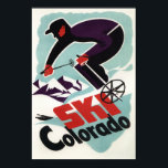 Schwarzer und Lila Kleiderschiff Poster<br><div class="desc">Colorado - Schwarz und Lila Skilanglaufposter - Colorado wurde 1950 gegründet. Dieses Bild zeigt Szenen aus Colorado.</div>