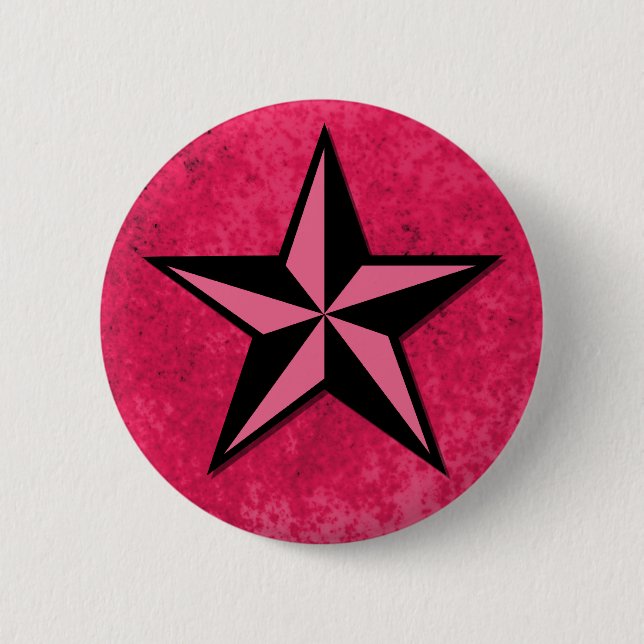 Schwarzer und rosa Star Button (Vorderseite)