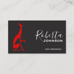 Schwarzer und roter einfacher moderner visitenkarte