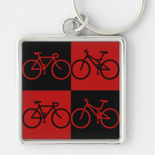 Schwarzer und roter Fahrrad-Schlüsselanhänger BC Schlüsselanhänger