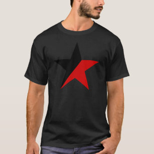 Schwarzer und roter Stern Anarcho-Syndikalismus T-Shirt