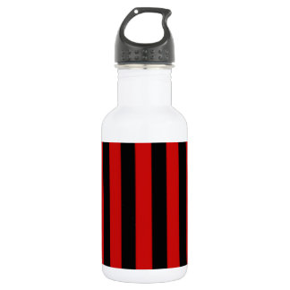 Schwarzer und roter Streifen Trinkflasche