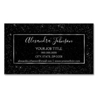 Schwarzer und Silberner Glitzer Sparkle Glitzer St