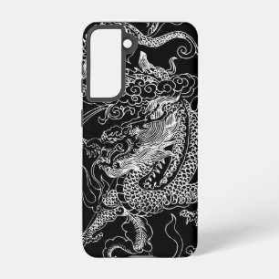 Schwarzer und Weißer Drache Samsung Galaxy Hülle