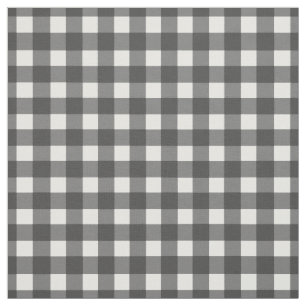 Schwarzer und weißer Gingham-Karo Stoff